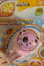 RazBaby pacifier holder in Pink Dog-New-A Pacifier price