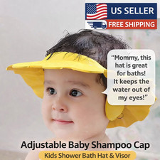 New Adjustable Kids Baby Shampoo Bath Bathing Shower Cap Hat Wash Hair Shield Baby Shampoo price