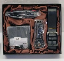 Gift Set For Men - 5 Pcs Set Plus Gift Box - Wallet, Sunglasses, Watch, Belt,Key Men's Watch, Belt and Wallet Sets price