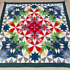 Handmade Holiday Alaska Cotton Fabric Queen Size Patchwork quilt top/topper Quilt price