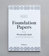 Jen Kingwell Designs: Wensleydale Quilt Foundation Papers Quilt price