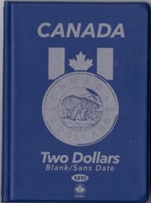 Uni-safe Coin Folder Album - Canada $2 Two Dollars "Toonies"  Blank / w/o Dates Folder price