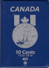Unisafe Coin Folder Album #144 - "Canada 10 Cents Dimes 1920-Date Folder price
