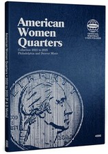 Whitman Coin Folder 4986 American Women Quarter 2022-2025 PD Album Book 25 cent Folder price
