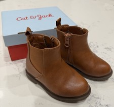Cat & Jack Toddler Kids Tanner Chelsea Ankle Boots - Cognac - Size 6 Boys Boys' Boots price