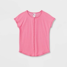 Girls' Short Sleeve Studio T-Shirt - All in Motion Pink XL 14/16 Girls' T-shirt price