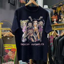 1998 Spice Girls X Boop World Girl Power Washed T-Shirt Black L Girls' T-shirt price