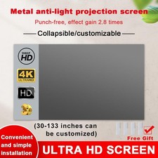 ALR Anti-Light Metal Projector Screen High Brightness 16:9 3D 4K Home Cinema TV Projector price