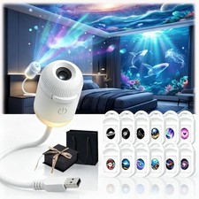 Hd Smart Dynamic 5d Holographic Night Light Projector, 2 In 1 Galaxy Night Light Projector price