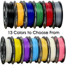 3D Printer Filament PLA 250 grams, 1.75mm Roll, 13 DIFFERENT COLORS TO CHOOSE Filament price