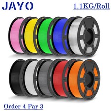 [Buy 4 Pay 3] JAYO 1.1KG PLA Matte PETG PLA+ SILK ABS 3D Printer Filament 1.75mm Filament price