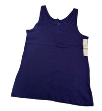 A New Day Women's Slim Fit Tank Top Navy Blue Size L NWT Women's Tank Top price