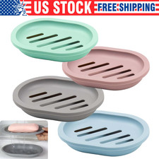 Bathroom Water Draining Soap Dish Case Holder Drainer Soap Saver Storage Box New Soap Dish price