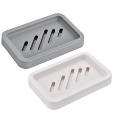 2PCS Draining Soap Dishes, Dishwashing Sponge Soap Holder with Water Tray, K... Soap Dish price