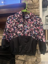 Under Armour Girls Youth Small Woven Full-Zip Jacket Black multi color Girls' Tracksuit price