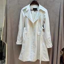Classic Women's JACOB Cream Trench Coat Size M Tie Waist Chic Timeless Women's Trench Coat price
