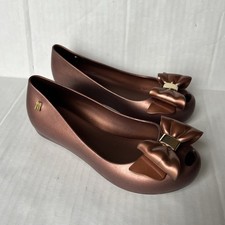 Mel Dreamed by Melissa Ultragirl Copper Ballet Flats Kids 1 Girls' Ballet Flats price