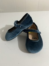 Ten Little Kids 6 Blue Velvet Ballet Flats Mary Jane Shoes Size 6 Girls' Ballet Flats price