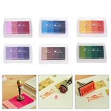 New Oil Based Multi Colour Ink Pad For Rubber Stamps Paper Wood Craft Fabric DIY Stamp & Ink Pad price