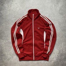 Fred Perry Vintage 90s Tracksuit Jacket Red White Women's Size L UK 14 EU 42 Women's Tracksuit price