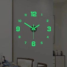 3D Luminous Wall Clock Frameless Acrylic DIY Digital Clock Wall Stickers Mute Cl Wall Clock price