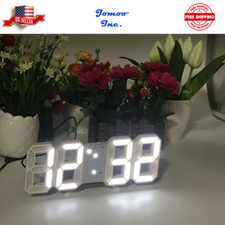 Digital 3D LED Wall Desk Alarm Clock 9.7" Brightness Adjustable Gift Present Wall Clock price