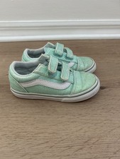 Vans Old Skool Seafoam Glitter Size 10 Toddler Sneakers Girls' Casual Shoes price