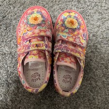Lelli Kelly Pink Flowers Jewels AreSequin Beaded Shoes Sz 27 Girls' Casual Shoes price
