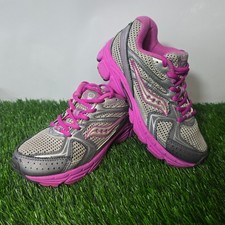 Saucony 1M Pink Silver Cohesion 6 LTT Running Shoes Girls Athletic Sneakers Girls' Casual Shoes price
