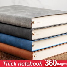 Thick PU Leather 360 Pages Journal A5 Notebook Lined Paper Writing Vintage Diary Notebook price