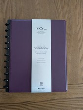 TUL Custom Note-Taking System Discbound Leather Notebook, Letter Size Purple New Notebook price