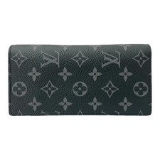 Louis Vuitton M61697 Portefeuille Brazza Monogram Eclipse Long Wallet Men's Wallet price