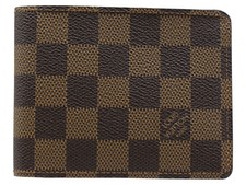Louis Vuitton Portefeuille Multiple N60895 Damier Card With box Dust Bag Men's Wallet price