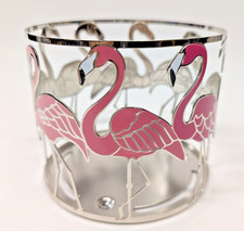 New! 🦩 Bath and Body Works OMBRE PINK FLAMINGOS 3-wick Candle Holder Sleeve Candle Holder price
