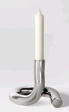 Threshold Metal Silver Loop Single Taper Candle Holder NEW Candle Holder price