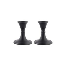 Black Candle Holder Set of 2 - Decorative Taper Candles Candle Holder price