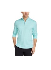 NWT Club Room Men's Quarter-Zip Tech Sweatshirt Size XL Blue $55 KK006 Men's Sweatshirt price