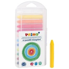 PRIMO Supersoft Wax Crayons – 12 Colors – Triangular Shape – Made in Italy Wax Crayons price