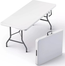 3/3.5/4/5.5/6/8 Ft Plastic Folding Table Perfect Indoor/Outdoor Dining Parties Dining & Kitchen Table price