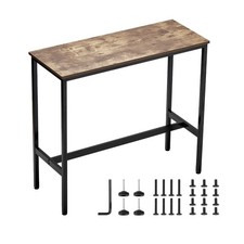 Bar Table Height Pub Table Cocktail Coffee Counter Kitchen Dining 39x16x35.5 in Dining & Kitchen Table price