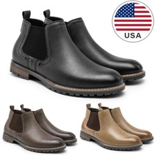 Men's Chelsea Boots Casual Slip-On Classic Dress Comfortable Ankle Boots Men's Boots price