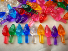 25 Med Twist Bulbs Pegs 9 Colors for Ceramic Christmas Tree Lights Christmas Tree price