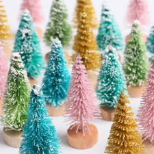 12PCS Mini Christmas Trees - Artificial Christmas Tree Bottle Brush Trees Christmas Tree price