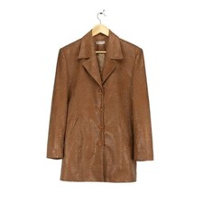 STUNNING stylish shiny Oversized BLAZER jacket bold shoulders Womens Vintage Y2K Women's Overcoat price