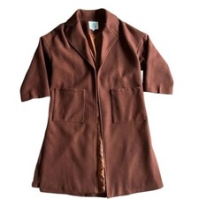 Oversized Coat in TEAK Women's Overcoat price