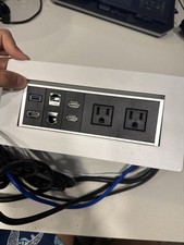 Pop Up Conference Table Power Outlet HDMI USB Ethernet Dual AC Desk Grommet Conference Table price