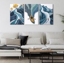 3 Panel Canvas Wall Art Set 24x15.5 Modern Abstract Motivational Wall Decor Multi-piece / Forex Wall Art price