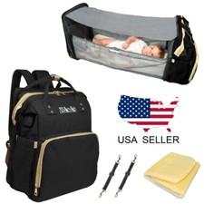 Diaper Crib Bag | MAICAIS Baby Changing Station Backpack | Black Crib price