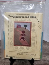 Colleen's Patchworks Storybook Baby Crib Quilt Pattern "Gingerbread Man" Vintage Crib price