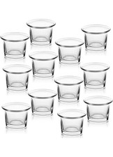 Tealight Candle Holder Set of 12- Clear Glass Votive Candle Holders Bulk Candle Holder price